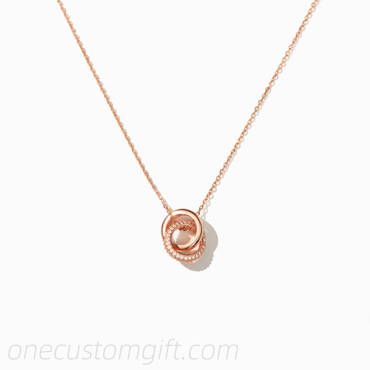 Friendship Necklace Silver / Rose Gold