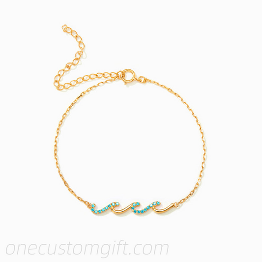 Best Friend Gifts-I'd Be So Lost Without You Triple Wave Friendship Matching Bracelet