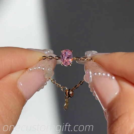 PINK Self-Love Chain Ring