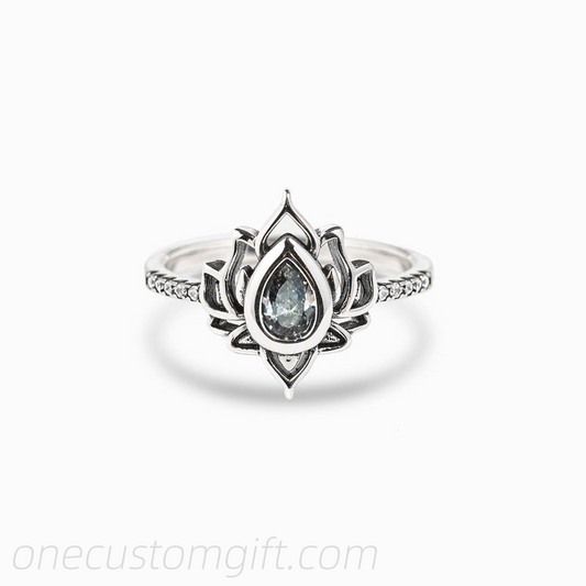 F♥︎ck It And Begin Again Lotus Ring