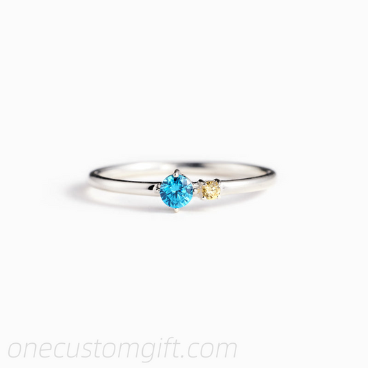1-6 Birthstones Ring Band