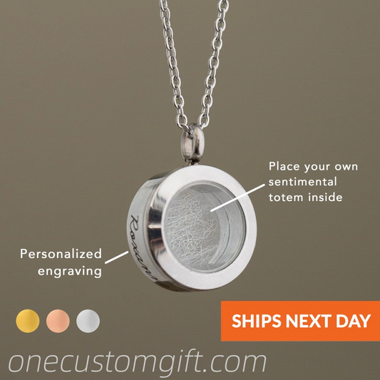 Personalized Keepsake Necklace Unique Handmade Jewelry Memorial Gifts for Her Cremation Jewelry Anniversary Gift Urn For Dog Ashes Pet Loss