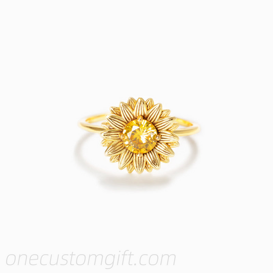 Sunflower Ring Gold / Silver