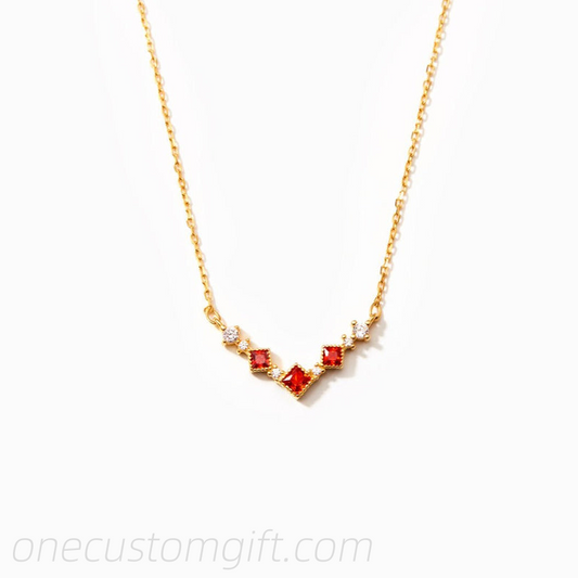 This Girl Is On Fire Flame Necklace