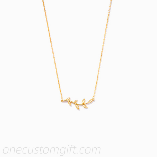 Be-Leaf in Yourself Like I Do Tree Leaf Necklace