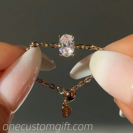 The Original Self-Love Chain Ring- Yellow Gold