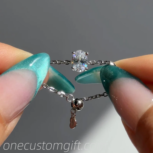The Original Self-Love Chain Ring- Silver