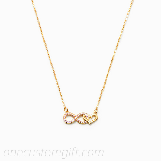 To Our Daughter Infinity Heart Necklace