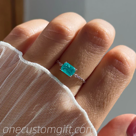 Tourmaline Self-Love Chain Ring