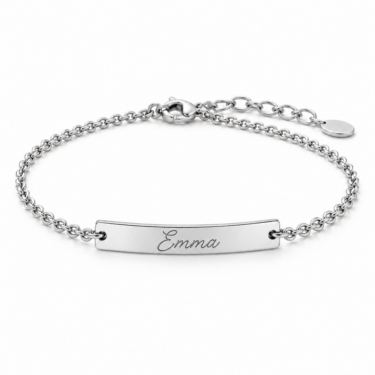 Personalized Bar Bracelet – Custom Name ID Bracelet