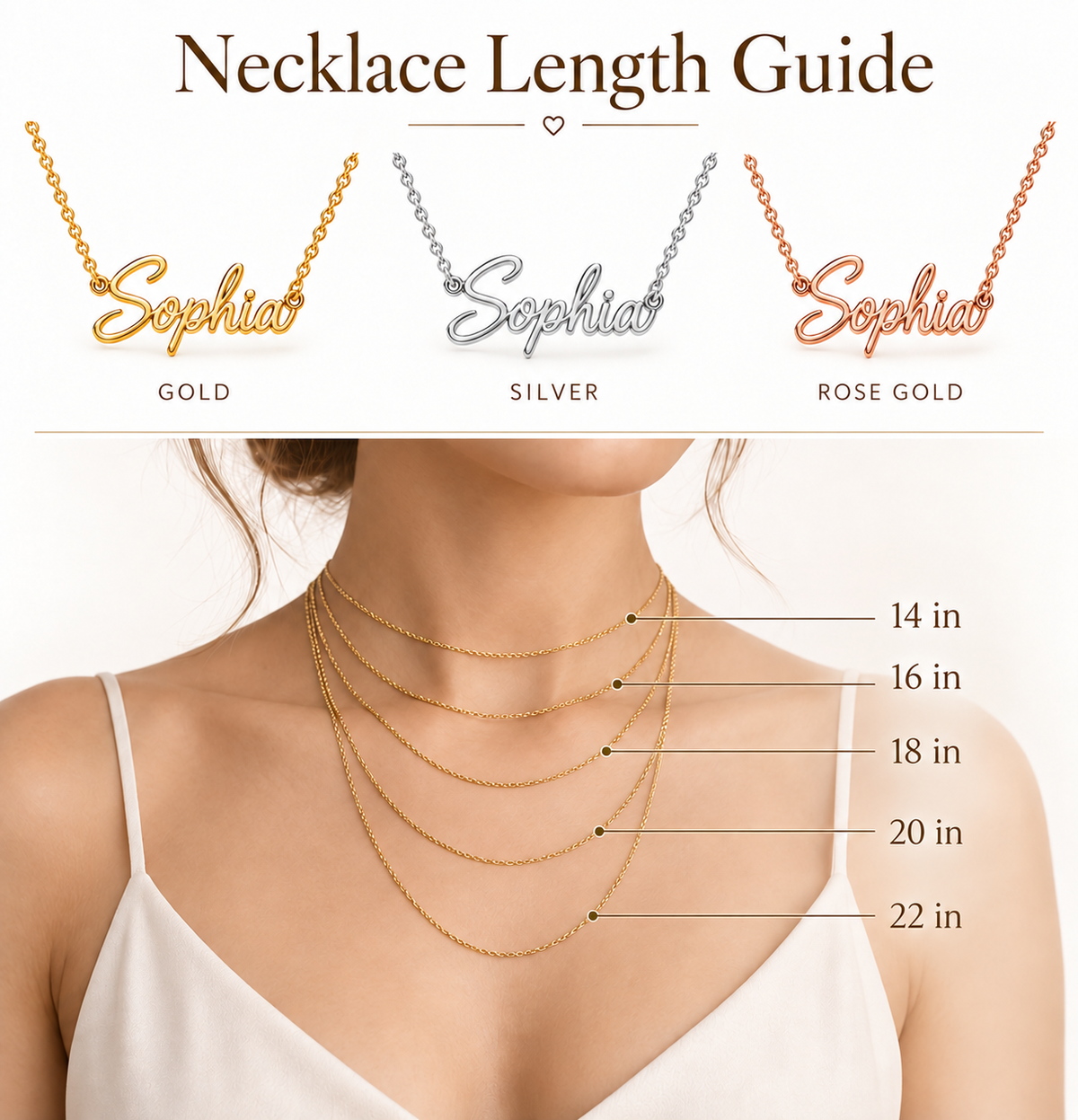 Personalized Name Necklace – Custom Script Jewelry