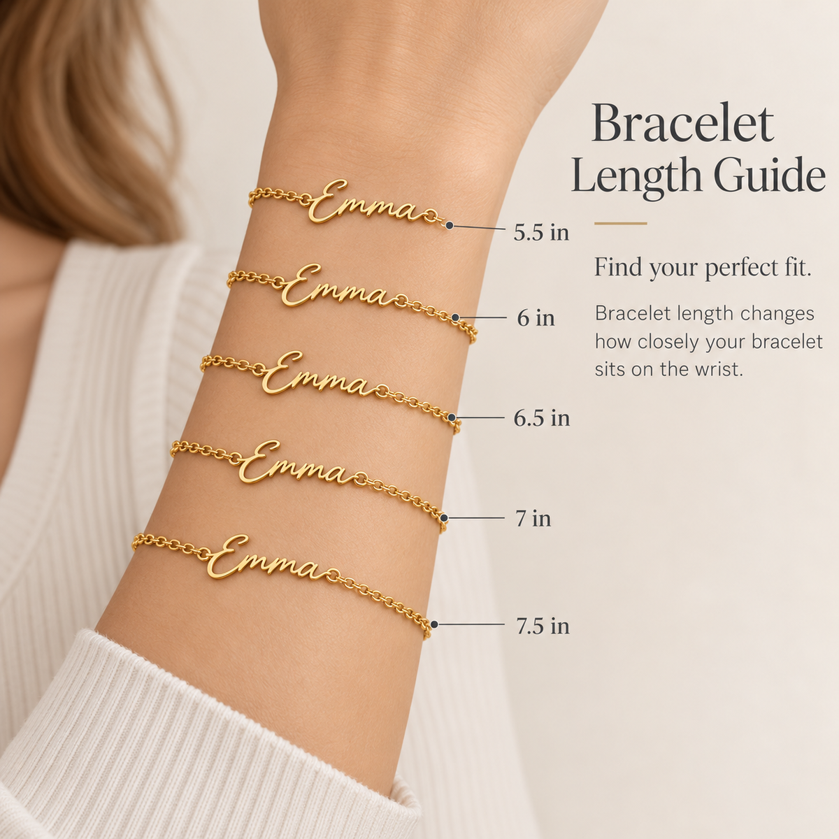 Actual Handwriting Bracelet – Custom Signature Jewelry