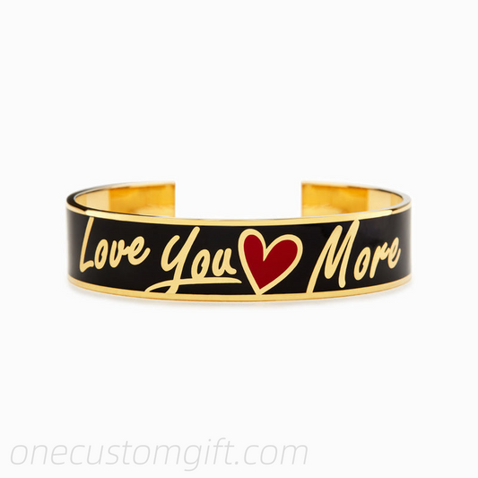 Love You More Letters Bangle