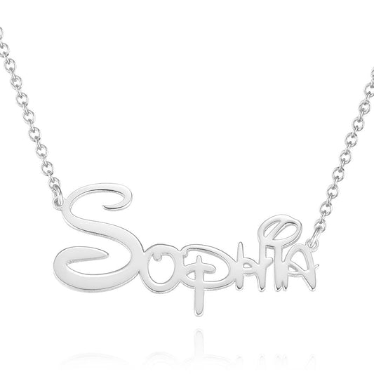 Custom  Name Necklace, Disney Necklace for Her