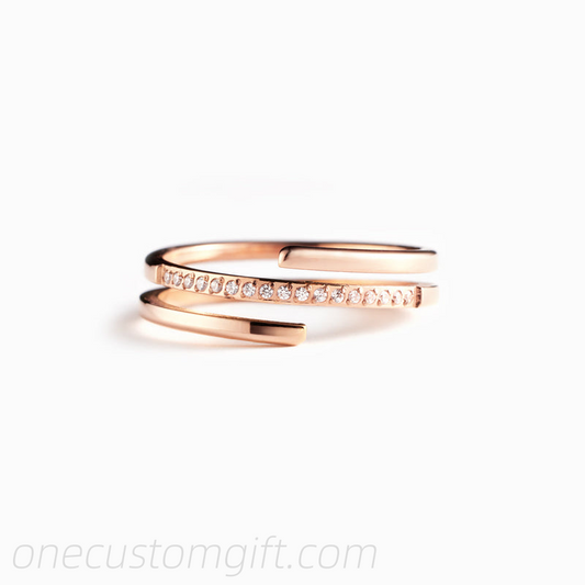 A Hug From Me To You Spiral Ring