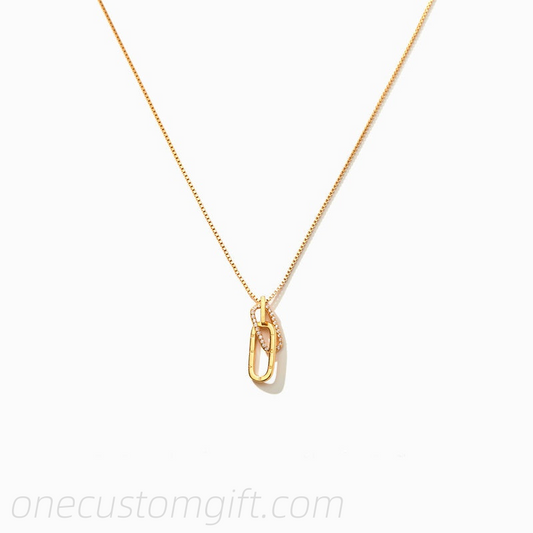 Special Bond Rectangle Interlocking Necklace