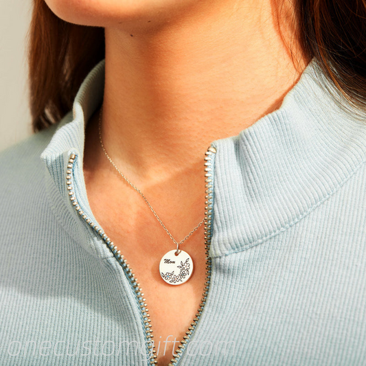 1-6 Birthstone Flower Necklace